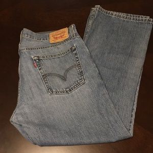 Men’s 527 Levi’s red label blue jeans. Size 36x30